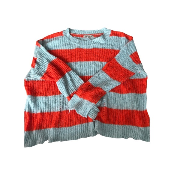 Urban Outfitters oversized distressed striped pullover - Picture 2 of 4